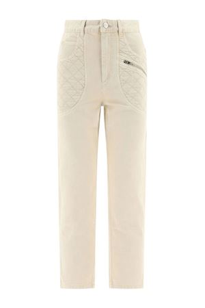 Jeans Cassandre in cotone denim beige ISABEL MARANT | PA0411FAB3H02I23EC